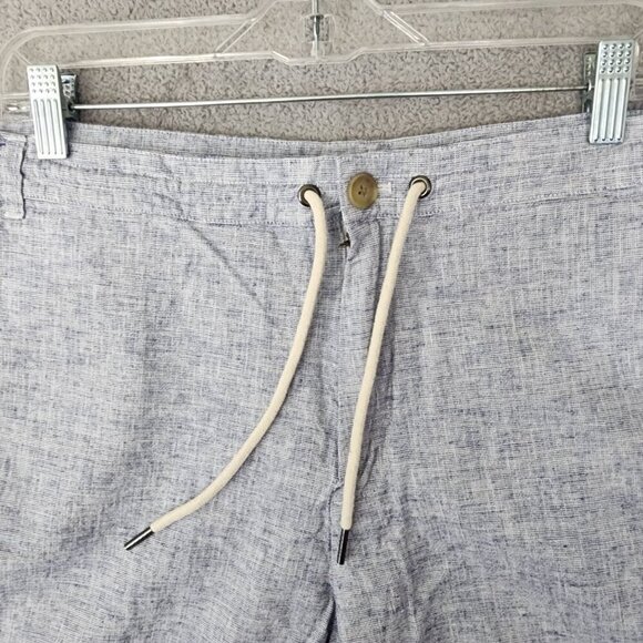 Calvin Klein Mens Linen Blend Drawstring Shorts Size 40  Blue - Picture 5 of 6